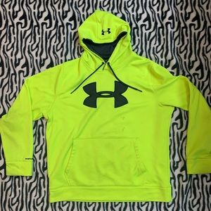 Safety Yellow Under Armour hoodie
